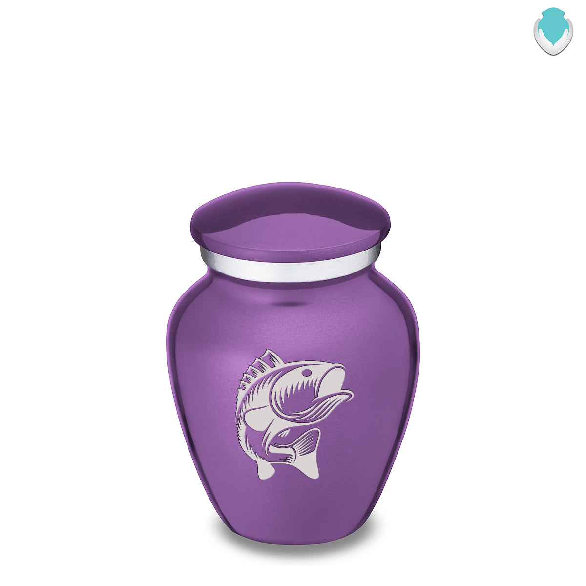 Keepsake Embrace Purple Fish Cremation Urn