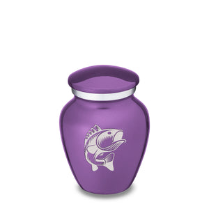 Keepsake Embrace Purple Fish Cremation Urn