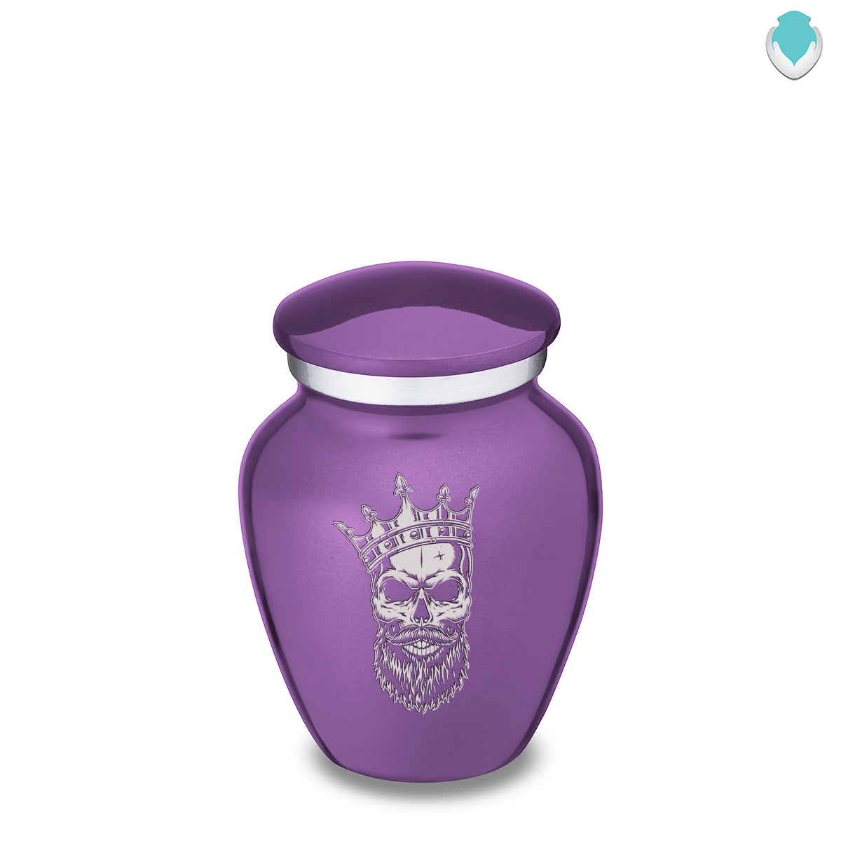 Keepsake Embrace Purple Skull Cremation Urn