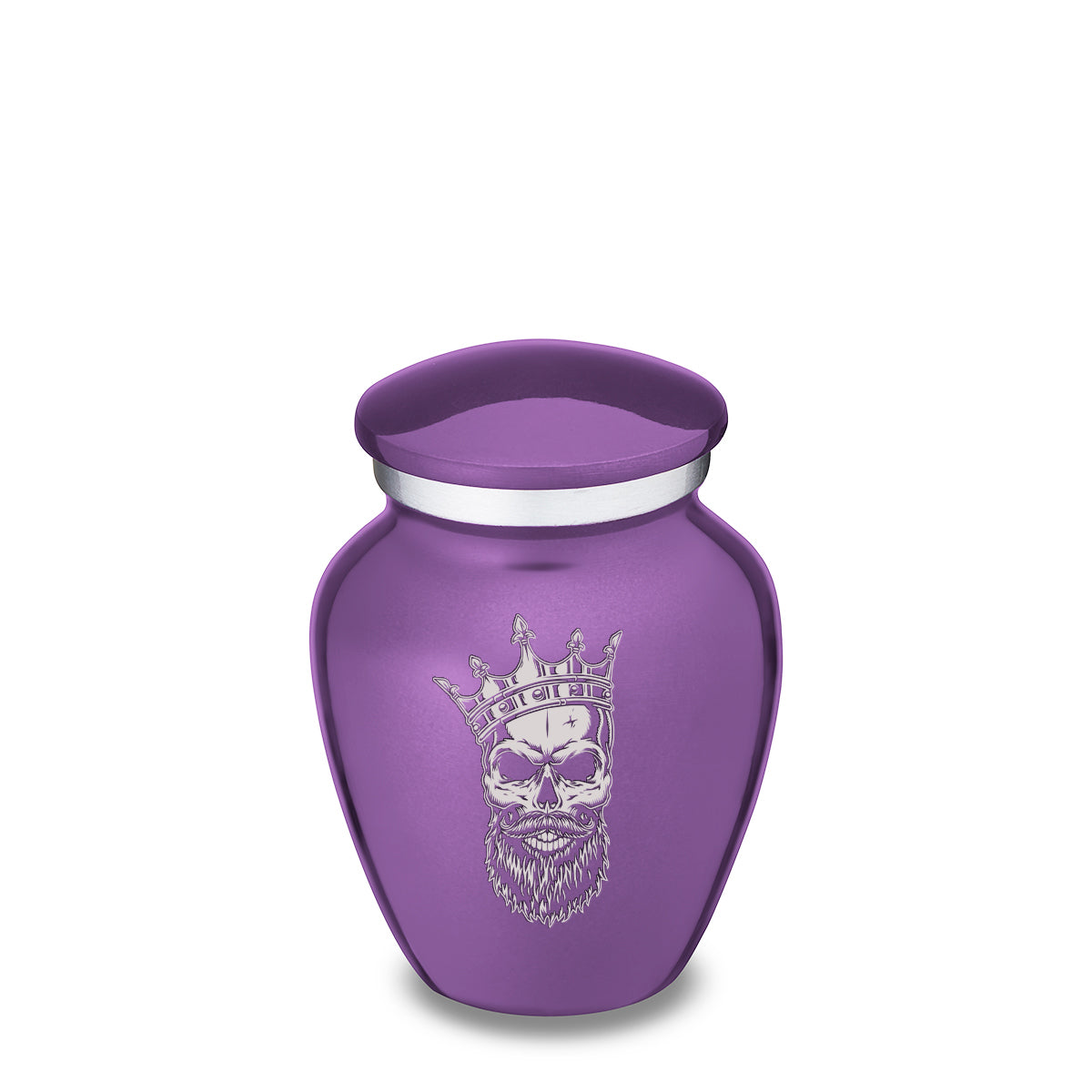 Keepsake Embrace Purple Skull Cremation Urn