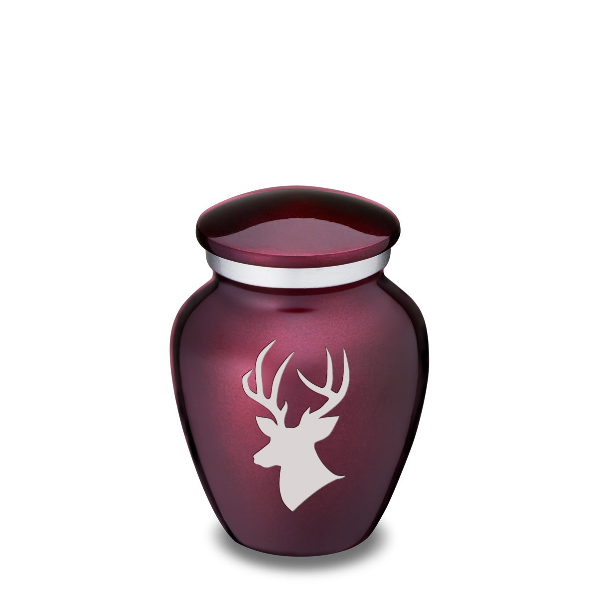 Keepsake Embrace Cherry Purple Deer Cremation Urn