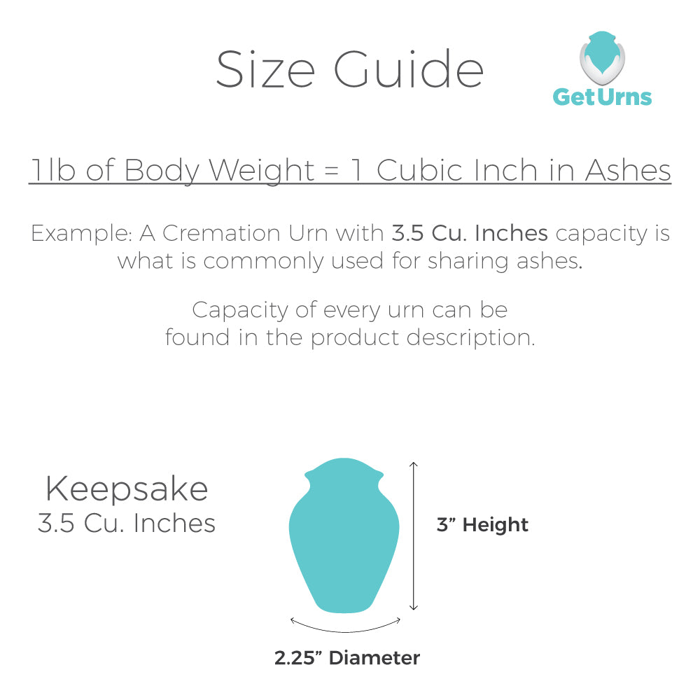 Keepsake Embrace Teal Motorcycle Cremation Urn