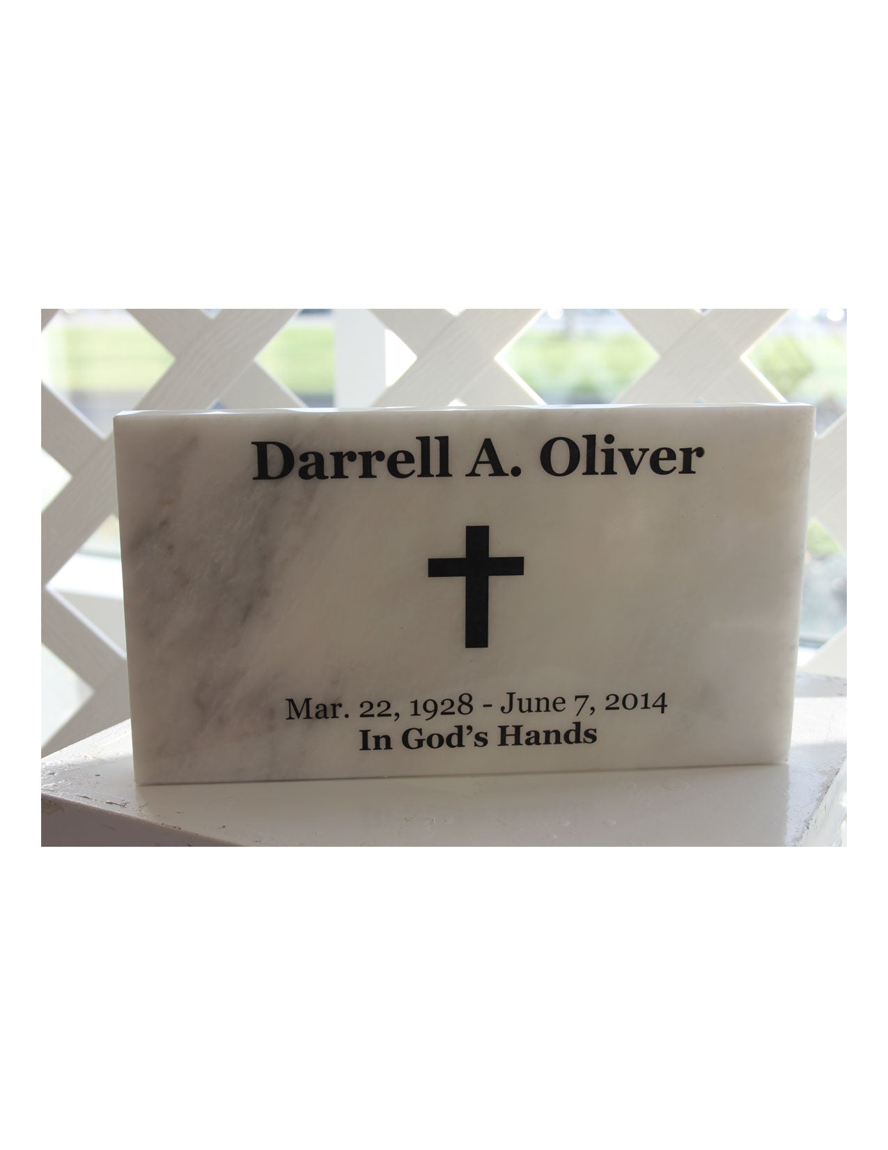 Grave Marker Antique White