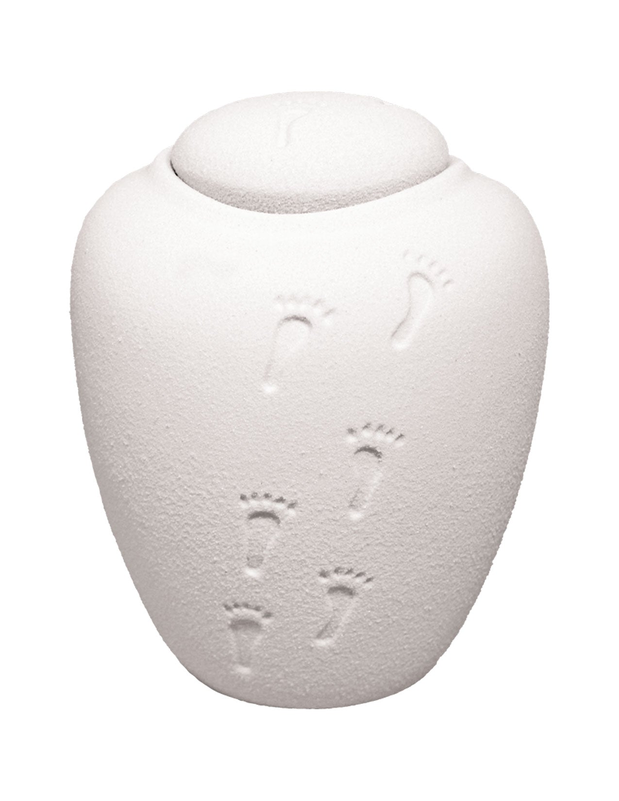 Quartz White - Oceane Sand & Gelatin Biodegradable Cremation Urn