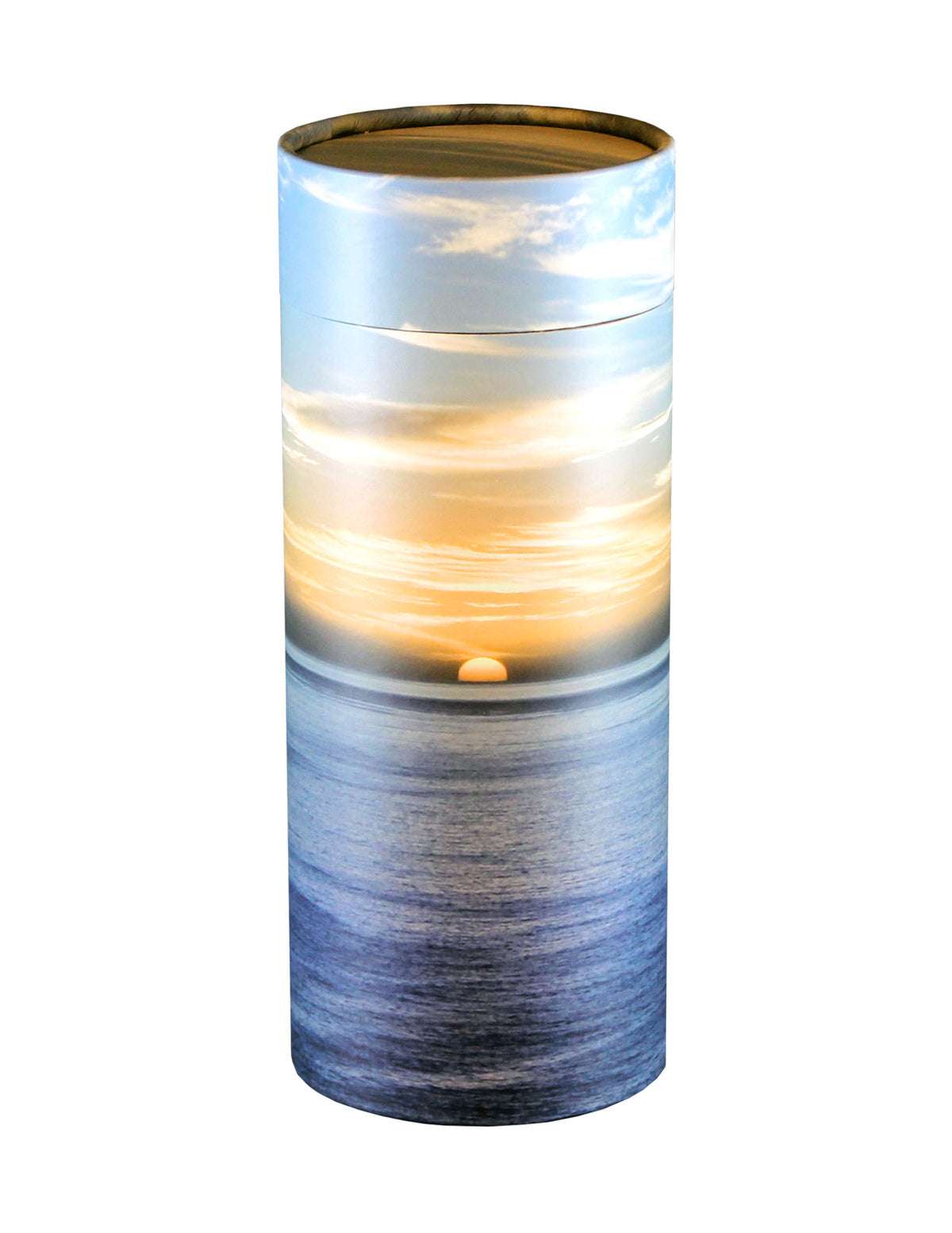 Ocean Sunset Scattering Tube Cremation Urn