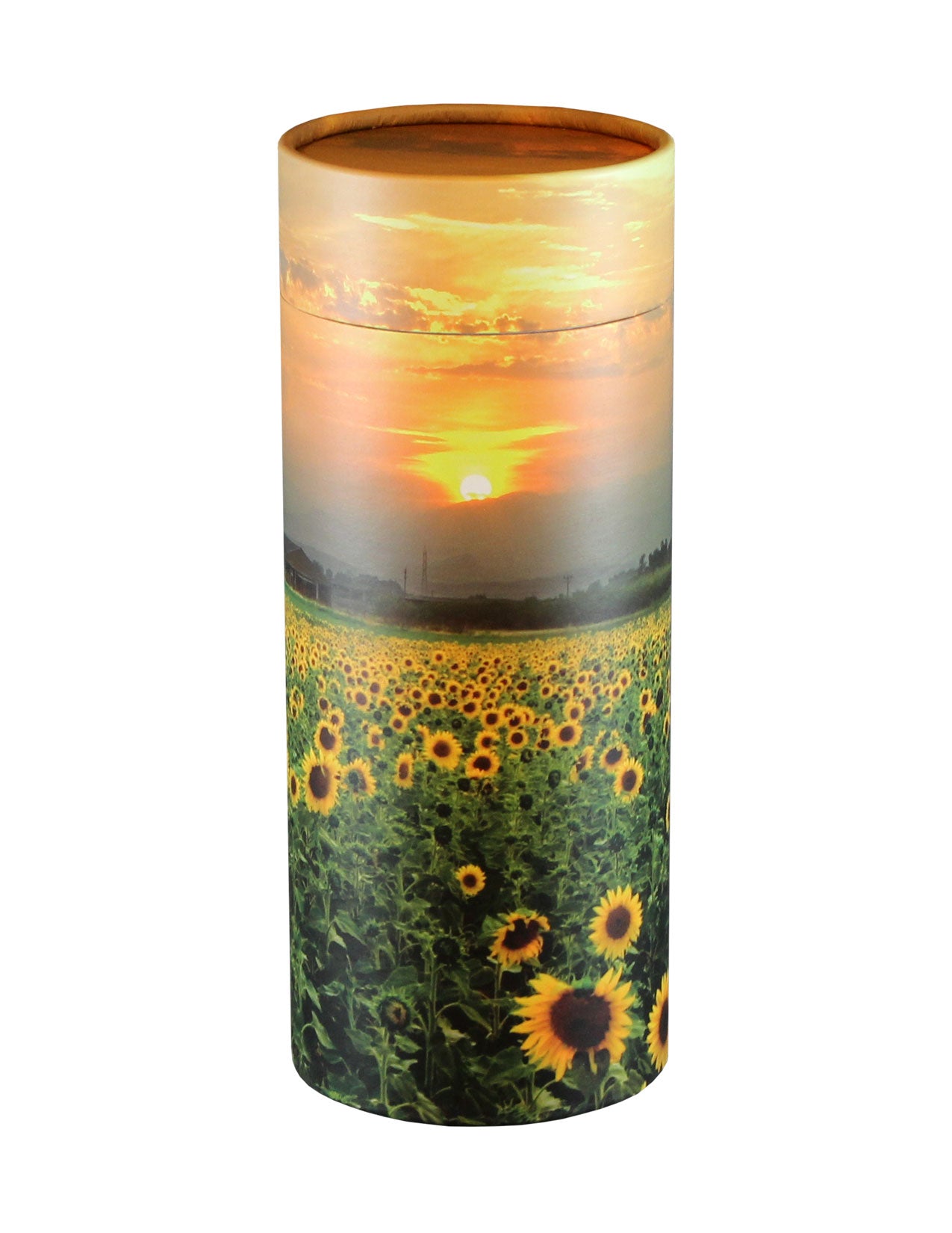Sunflower Fields Scattering Tube Cremation Urn