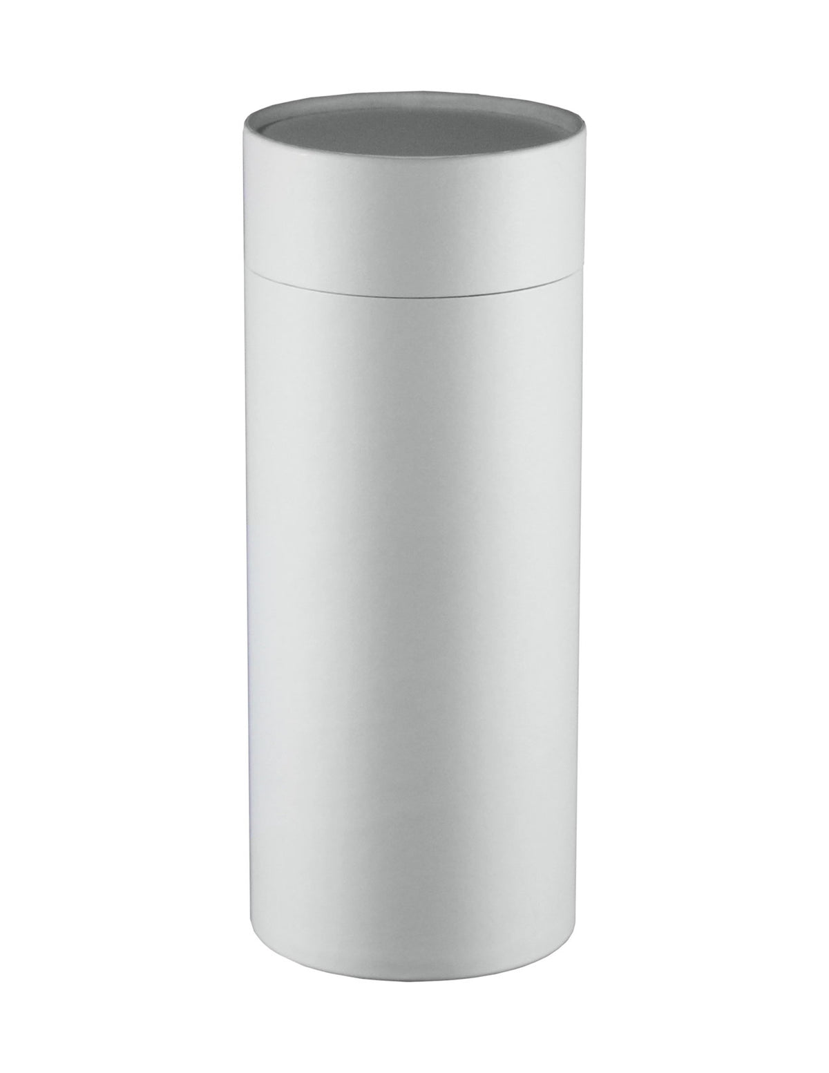 White Leather Scattering Tube Cremation Urn