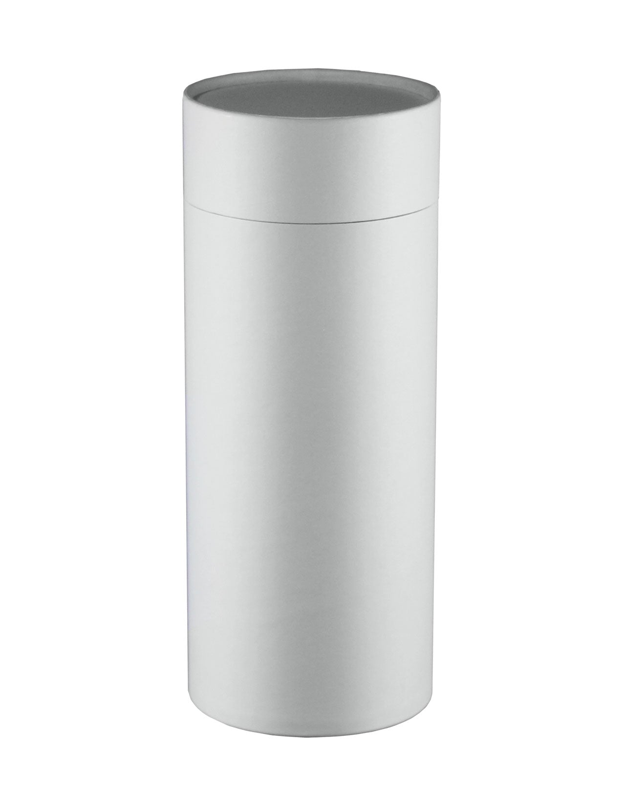 White Leather Scattering Tube Cremation Urn