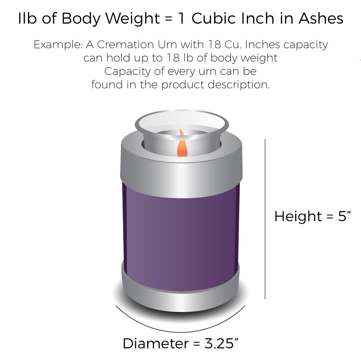 Candle Holder Embrace  Bright Red Owl Cremation Urn